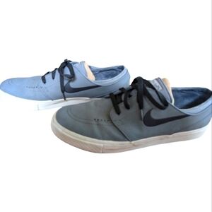 Nike SB Zoom Stefan Janoski Cool Grey Leather Sneakers Size 13